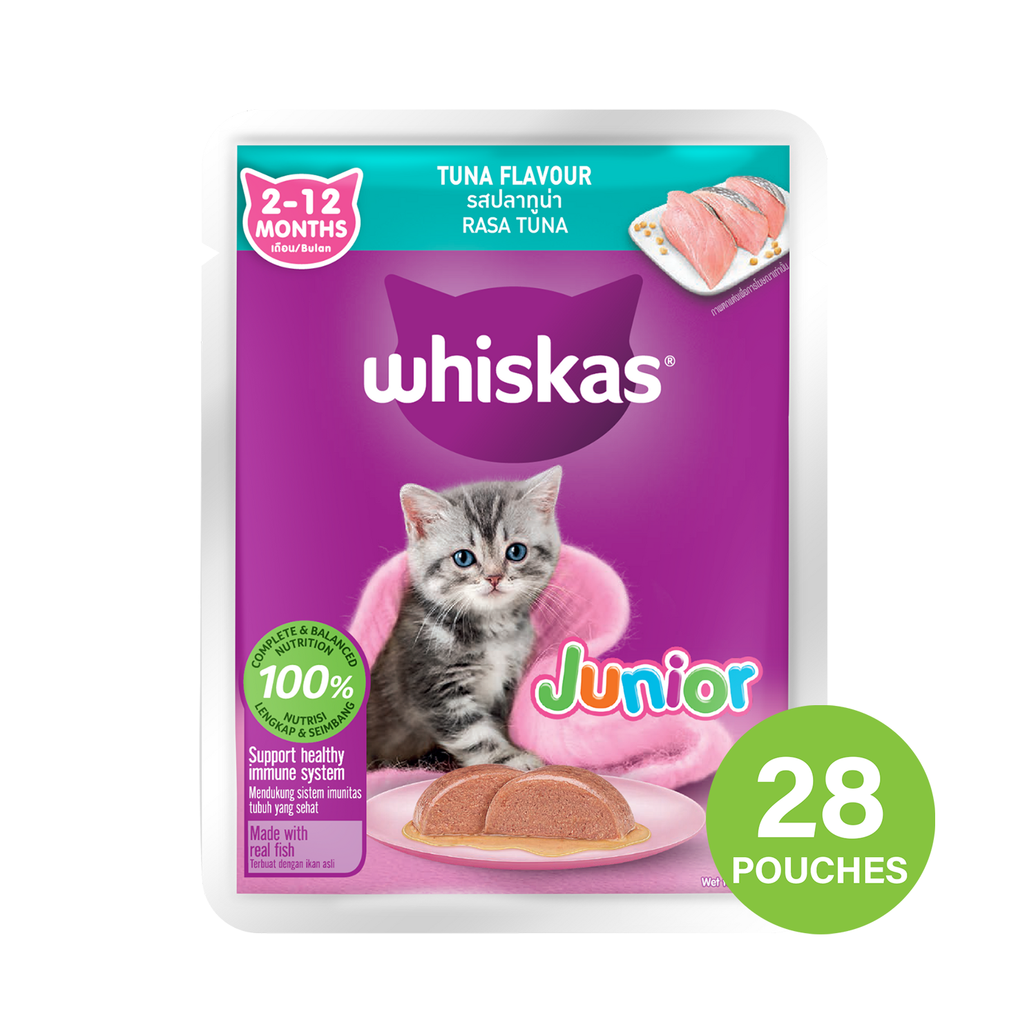 Whiskas Junior Tuna Pouch Cat Food