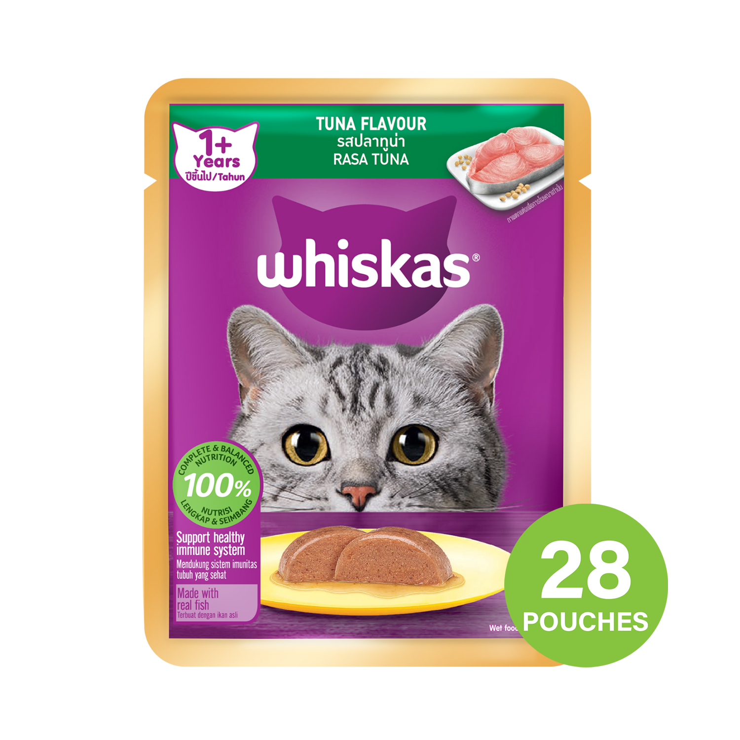 Whiskas Tuna Pouch Cat Food Pets Station