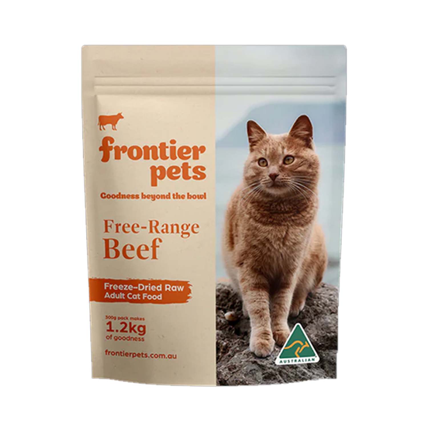 Frontier Free Range Freeze Dried Raw Beef Adult Cat Food