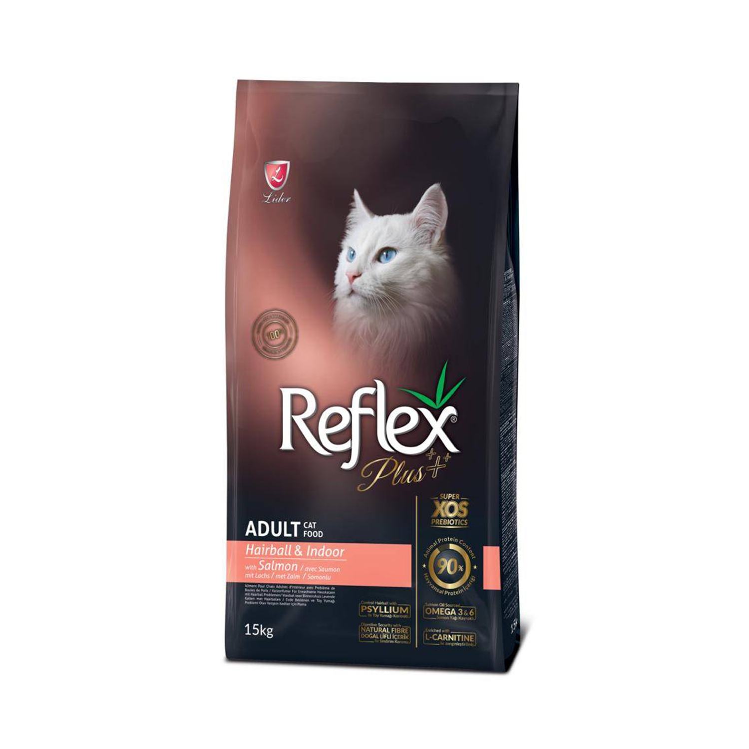 Reflex Plus Adult Cat Hairball Indoor With Salmon Dry Cat Food