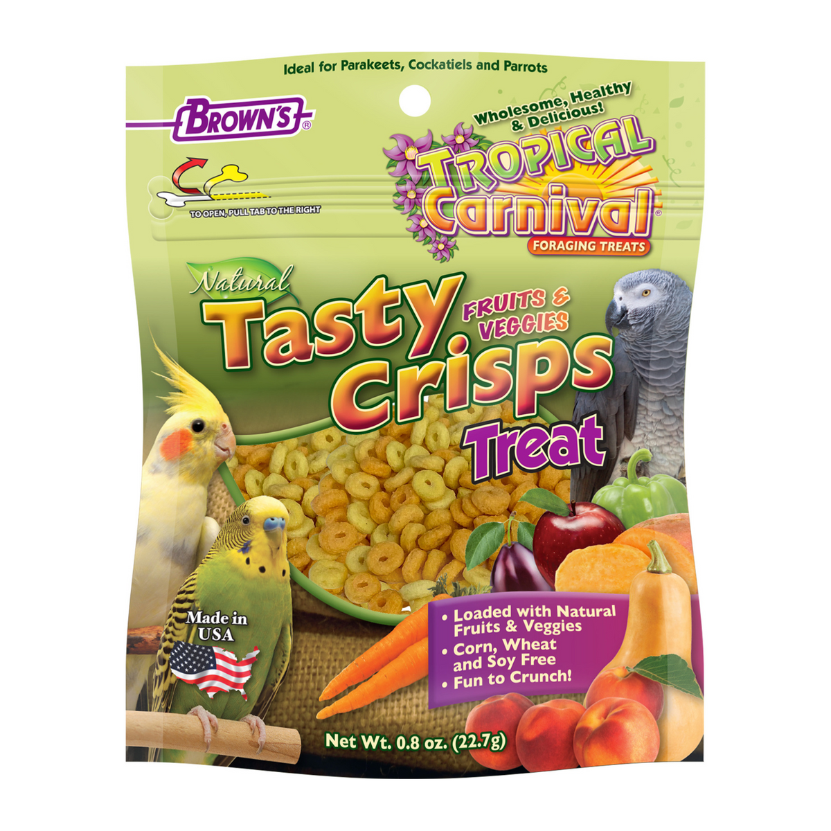 Tropical Carnival® Natural Tasty Crisps for Pet Birds – Pets' Station