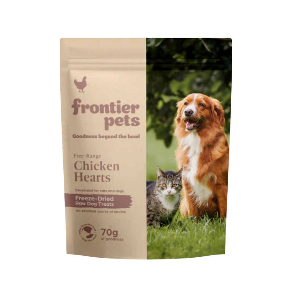 Frontier Free Range Freeze Dried Raw Chicken Heart Treat Pets Station