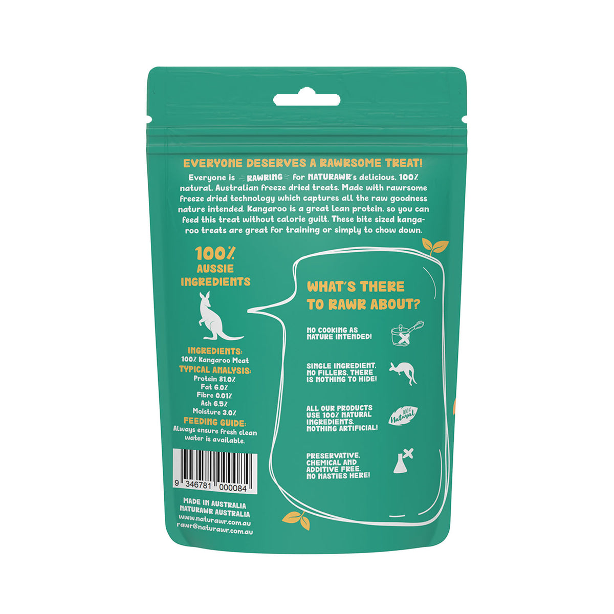 Naturawr Snack-A-Roo Freeze Dried Dog Treat – Pets' Station