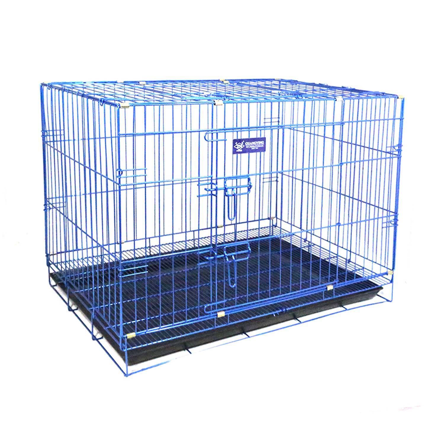 Blue best sale dog cage