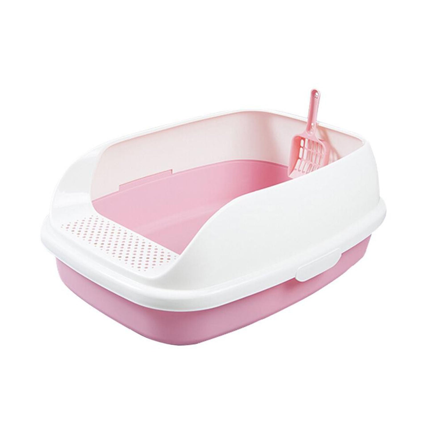 Pink cat outlet litter tray