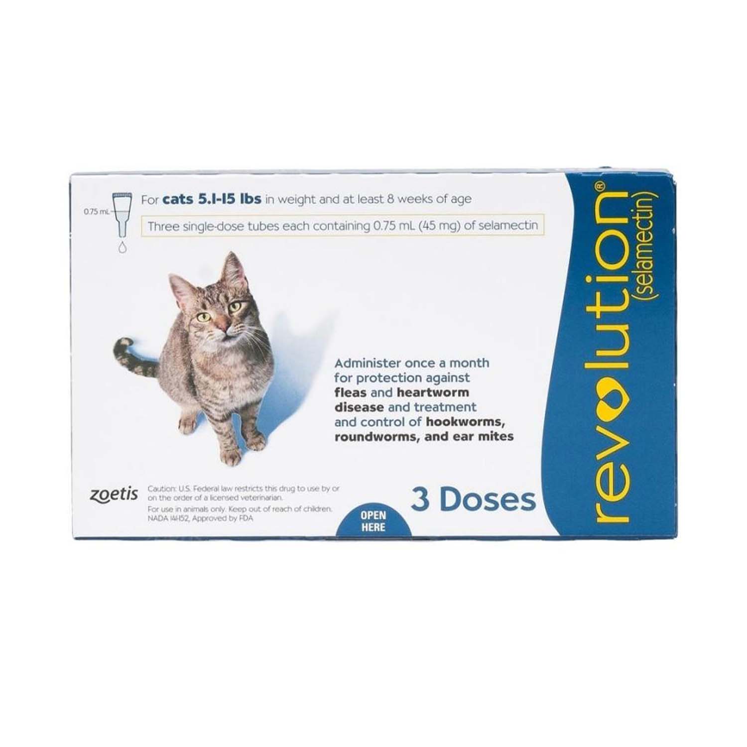 Revolution For Cats 2.6KG 7.5KG Cat Medication