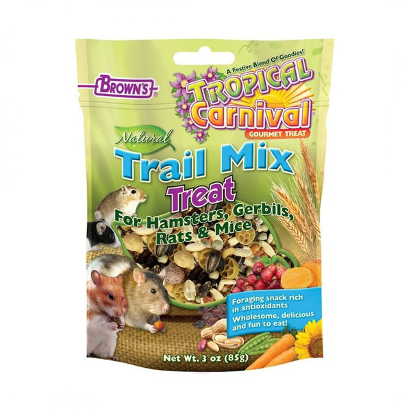 Brown s Tropical Carnival Natural Trail Mix Hamster Treat Pets