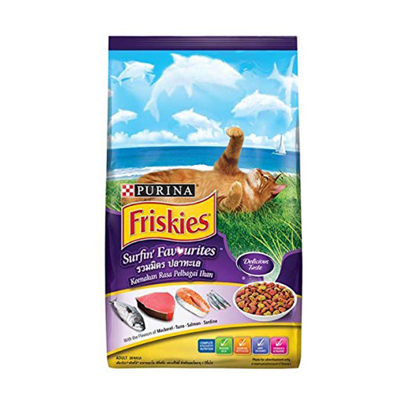 Friskies Surfin Turfin Favourites Dry Cat Food Pets Station