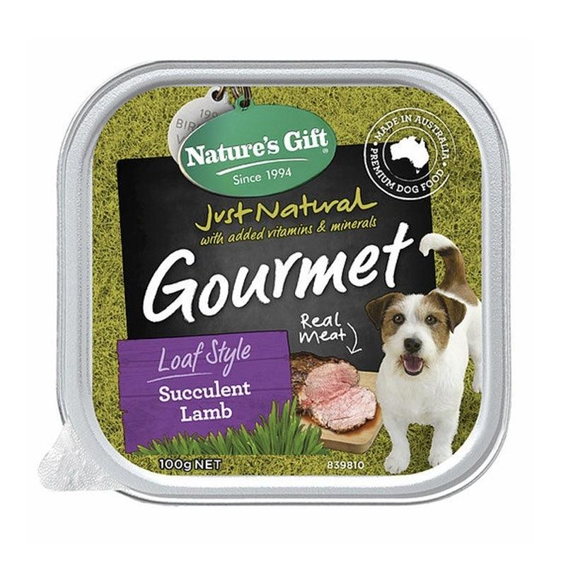 Nature s Gift Gourmet Loaf Style Succulent Lamb Tray Dog Food